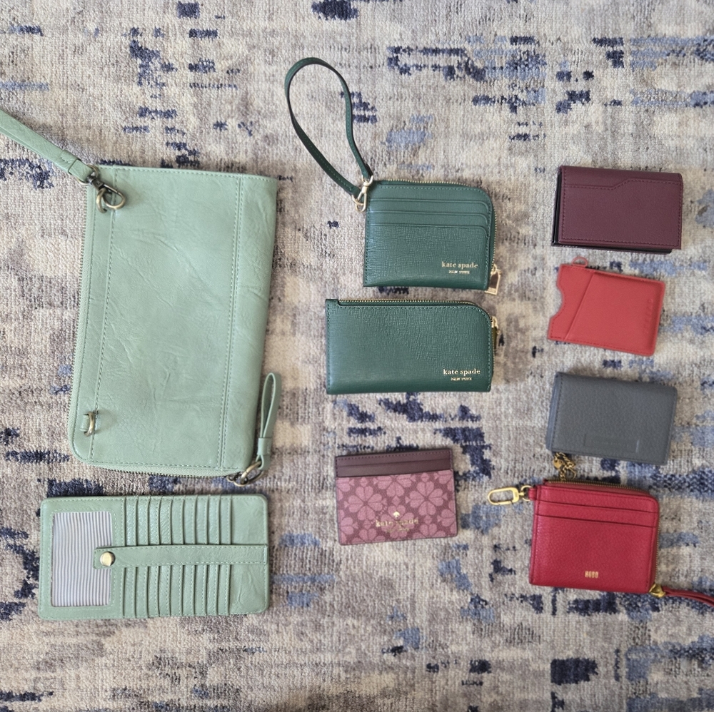 9 wallet bundle - incl Kate Spade, Thread, etc - NWOT
